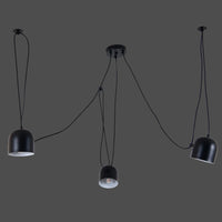 Модерно осветително тяло Custom Form Black Bowls 3xE27
