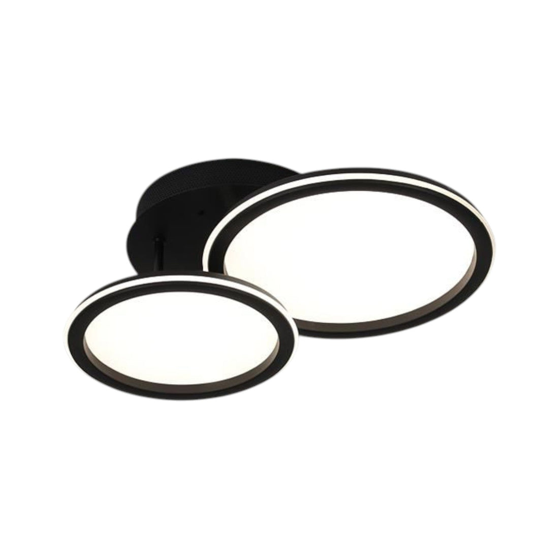 LED осветително тяло Polin 2 BLACK CIRCLE 300W с дистанционно