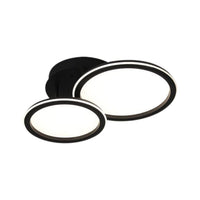 LED осветително тяло Polin 2 BLACK CIRCLE 300W с дистанционно