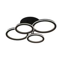 LED осветително тяло Polin 4 BLACK CIRCLE Еквивалент 600W Дистанционно
