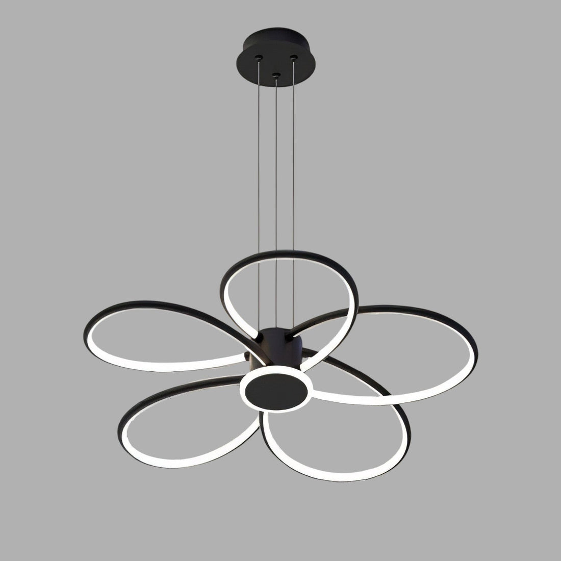 LED осветително тяло висящо ZUVY Black еквивалент 700W
