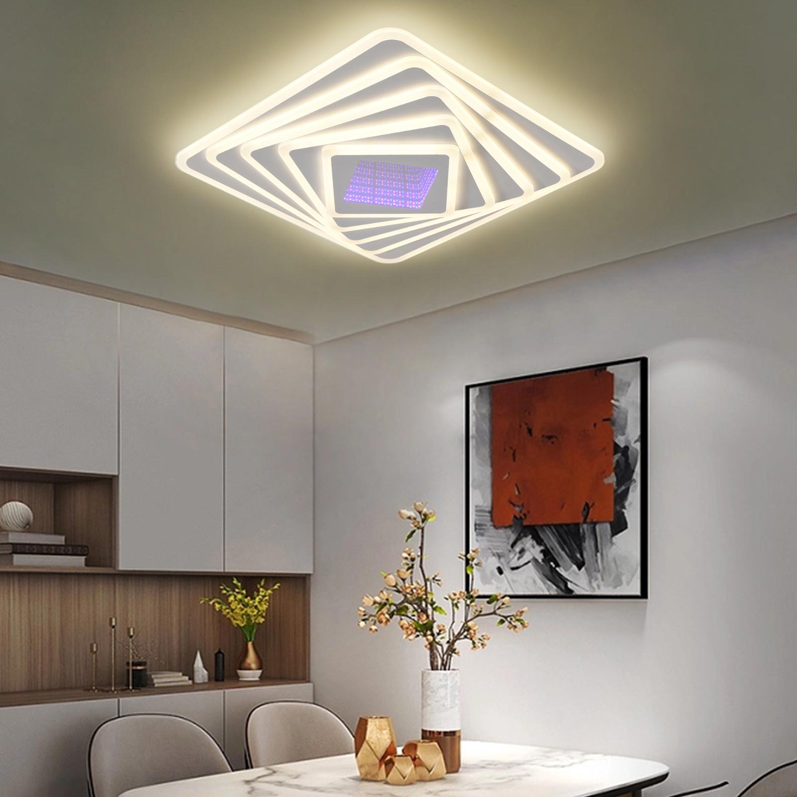 LED осветително тяло LEVELS 3D RGB Square Еквивалент 800W Дистанционно