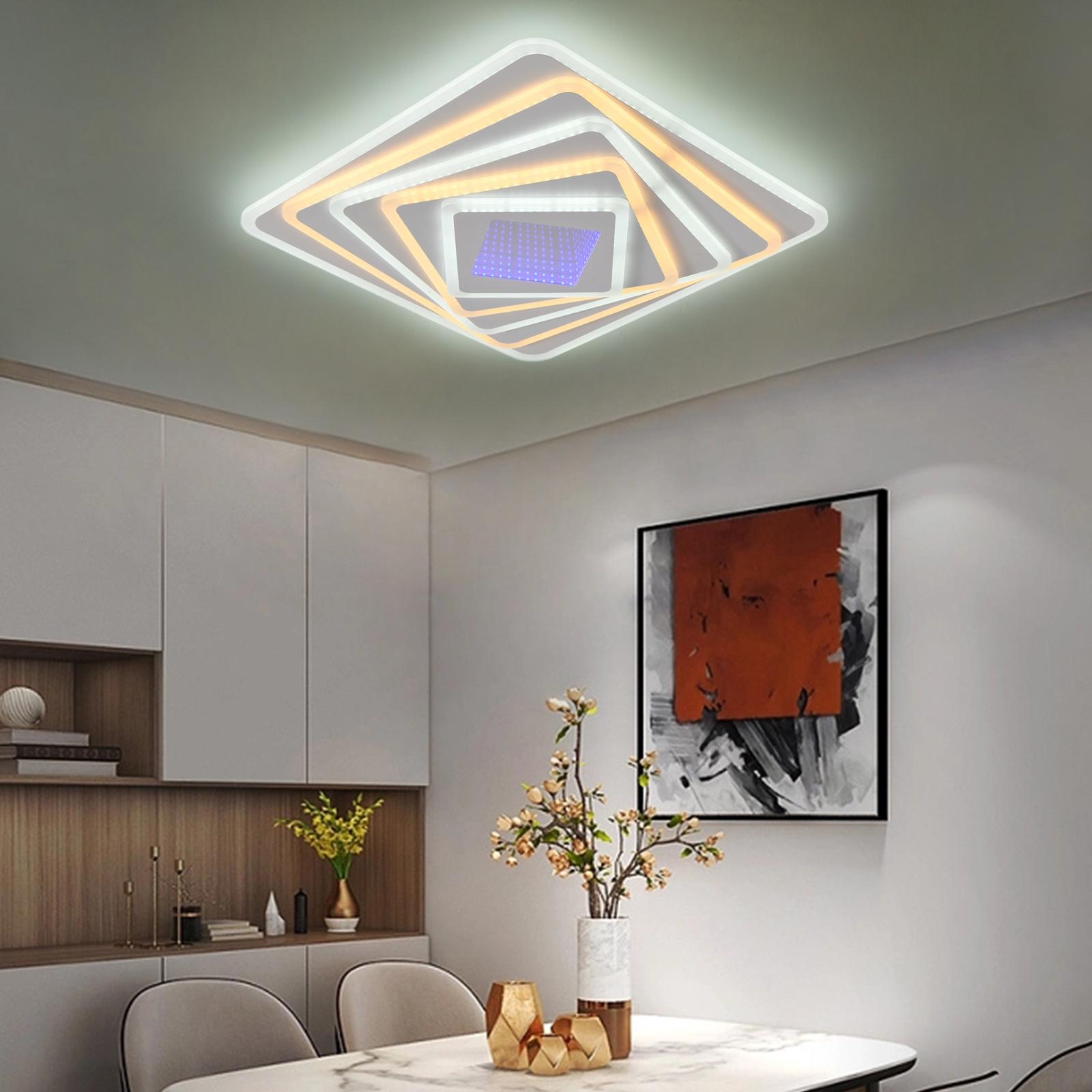 LED осветително тяло LEVELS 3D RGB Square Еквивалент 800W Дистанционно