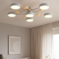 LED осветително тяло Grey & Wood 5+1 Еквивалент 800W Дистанционно