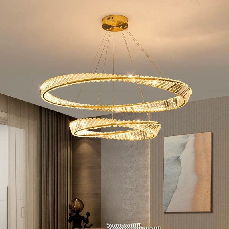 Осветително тяло LED Кристал Висящо Maxi EnVogue с дистанционно