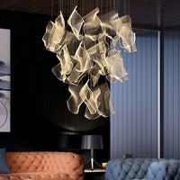 LED осветително тяло Luxury PAPER QUILL GOLD 18 елемента Еквивалент 350W Дистанционно