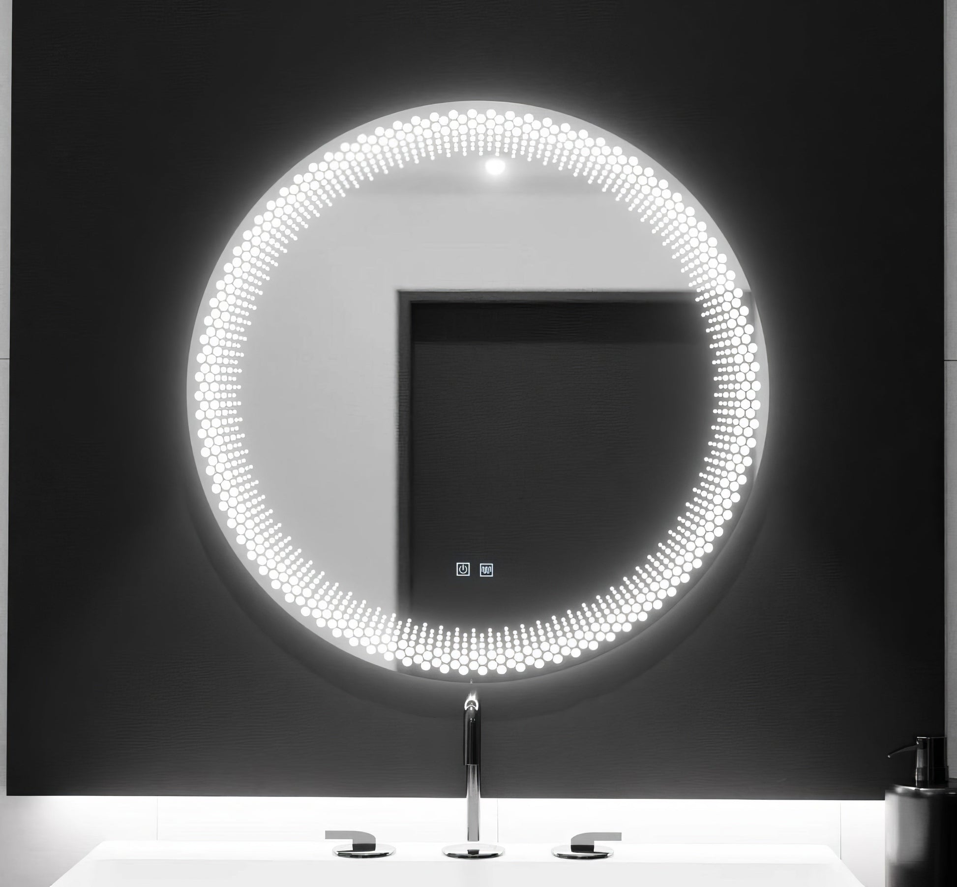 LED огледало Premium LUMI със сензор, 3 функции и система против замъгляване