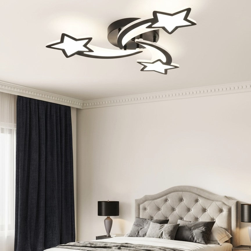 LED осветително тяло Mini STAR BLACK Еквивалент 400W Дистанционно