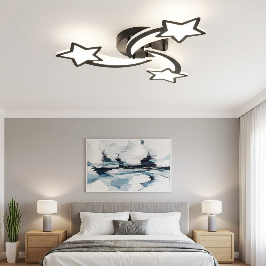 LED осветително тяло Mini STAR BLACK Еквивалент 400W Дистанционно