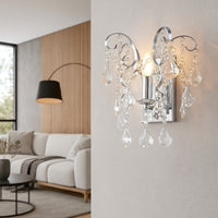 Аплик за стена кристал MONACO Silver