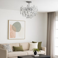 Полилей MONACO Cristal Silver ⌀50cm