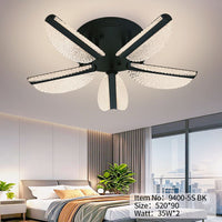 LED осветително тяло FOLLO Black еквивалент 350W с дистанционно управление