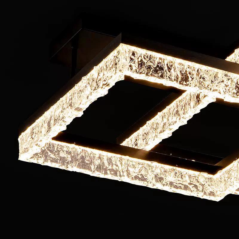 LED осветително тяло Three Square SAARI Black еквивалент 500W с дистанционно