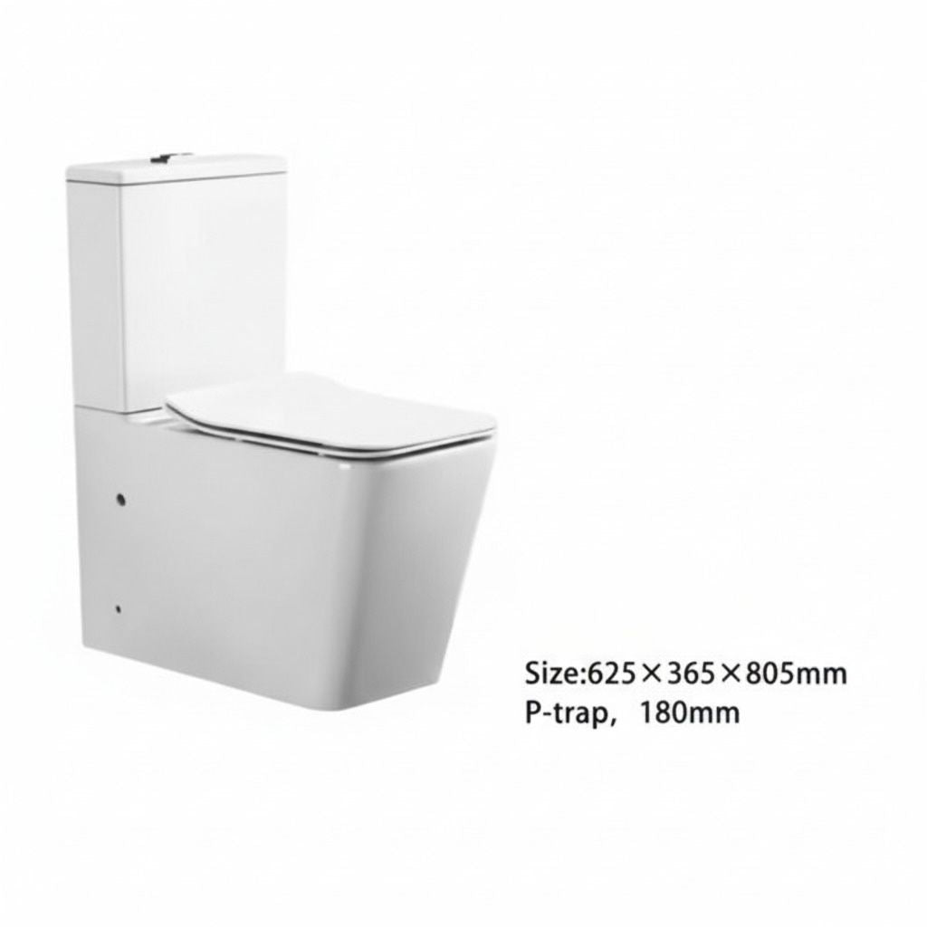 Класическа тоалетна Echo White 63 x 37 x 81 CM