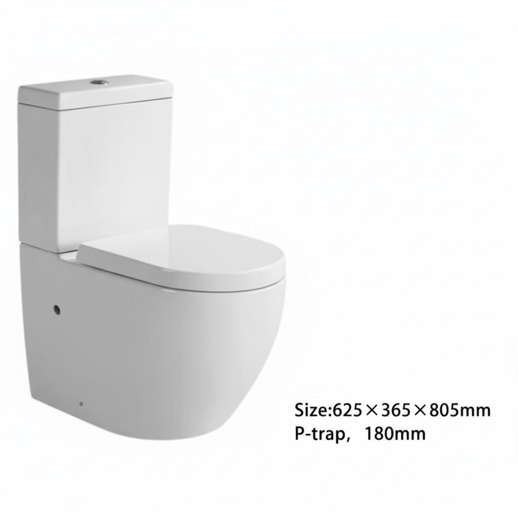 Класическа тоалетна Rondo White 63 x 37 x 81 CM