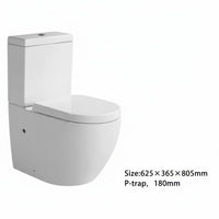 Класическа тоалетна Rondo White 63 x 37 x 81 CM