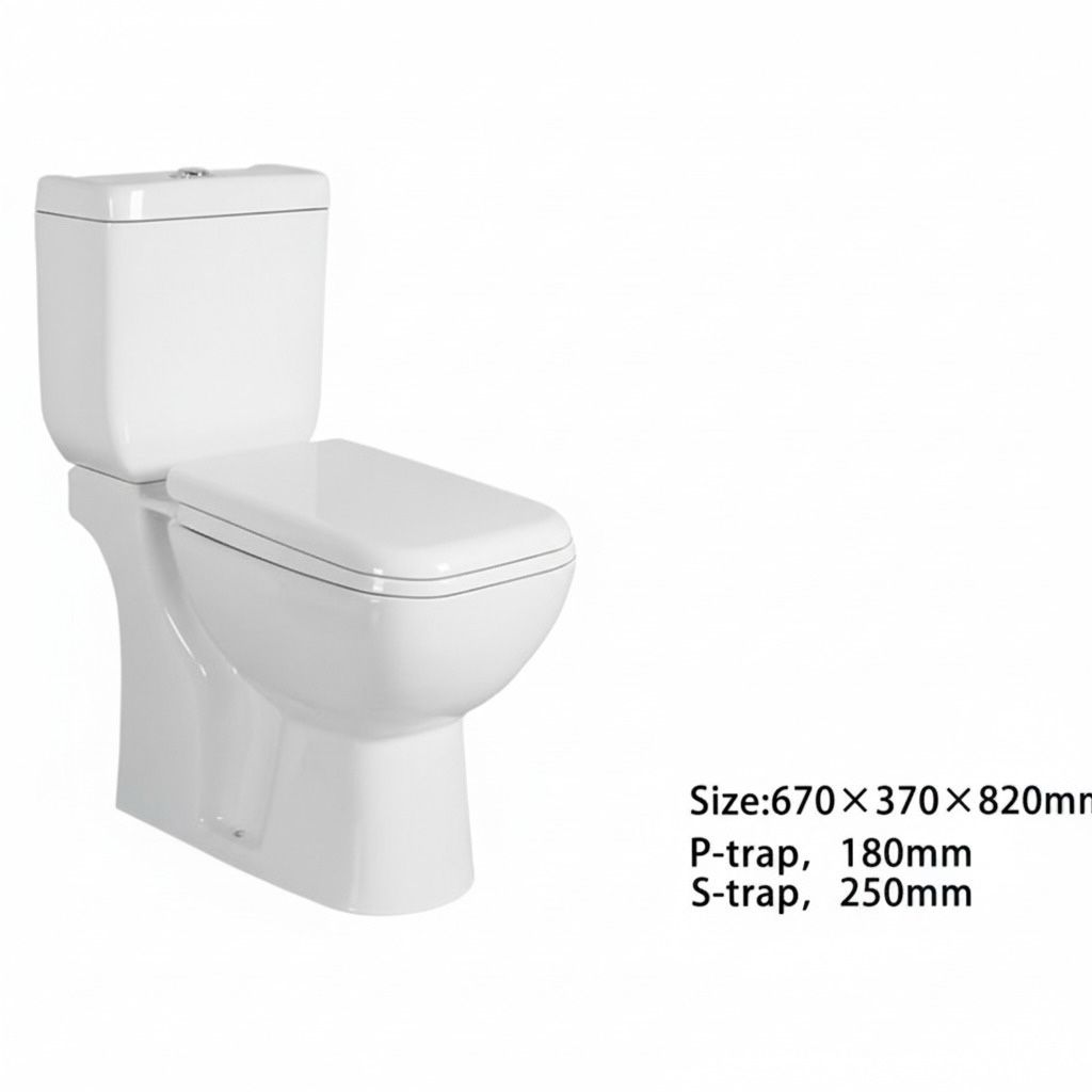 Класическа тоалетна Vela White 67 x 37 x 82 CM