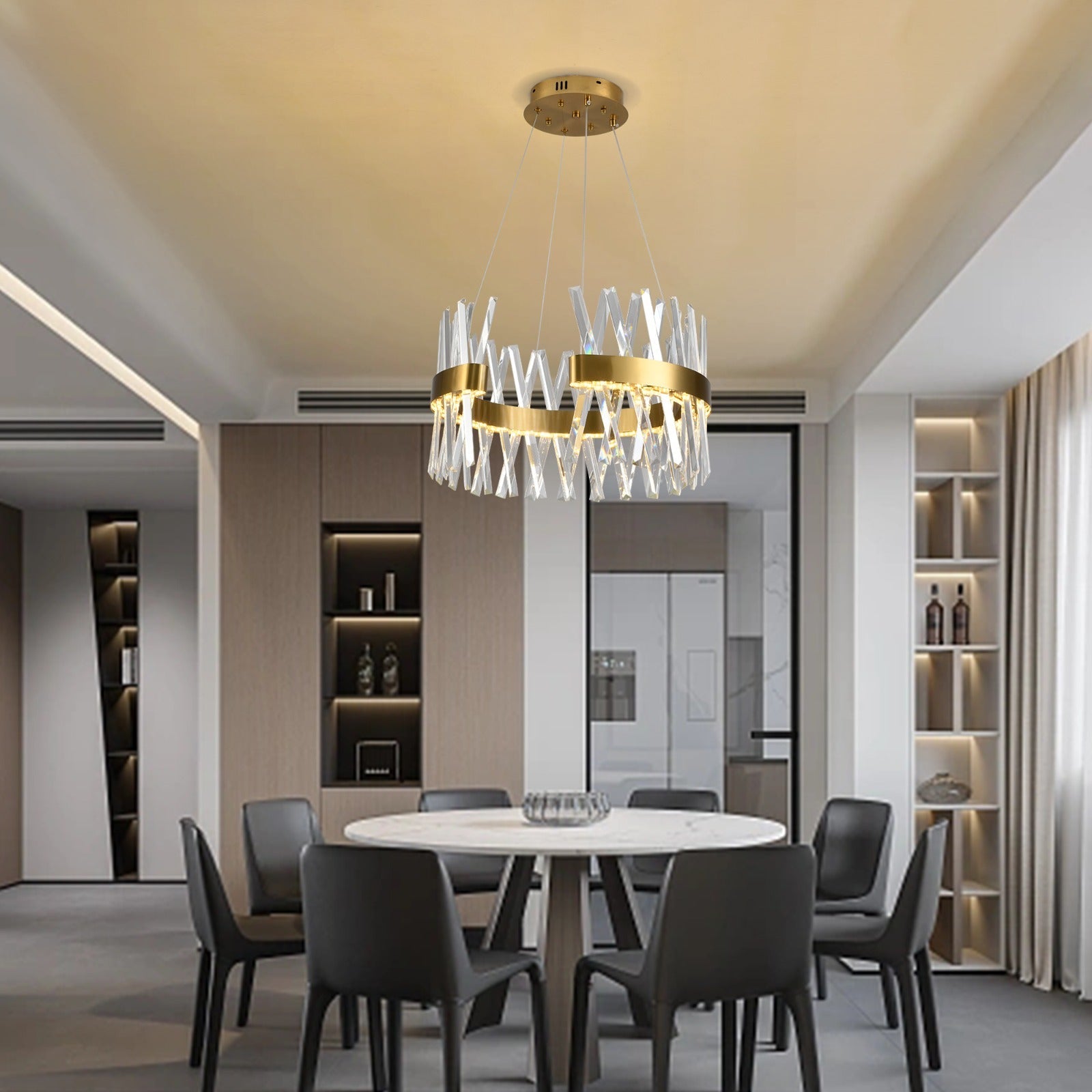 LED полилей Valdoria Gold Crystal с дистанционно управление 50CM