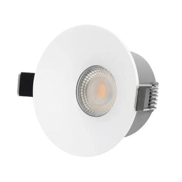 COB LED спот 12W Кръгъл Бял / ⌀78mm / Вграден / Топла светлина