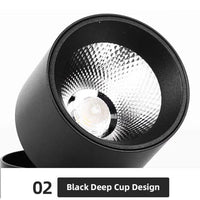 Spot LED Cilindric Aplicat Orientabil Negru 10W Lumina Neutra SPOT LED APLICAT / 10W / NEAGRA led ceiling light