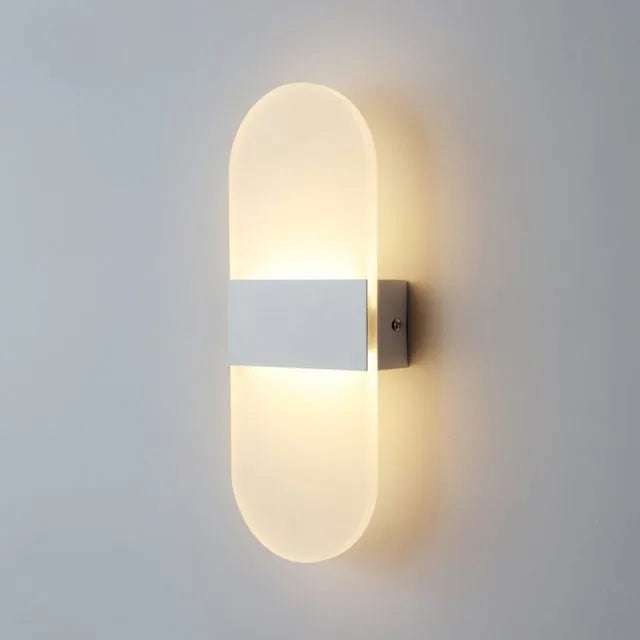 LED аплик за стена 12W SUBLIME OVAL БЯЛА