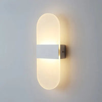 LED аплик за стена 12W SUBLIME OVAL БЯЛА