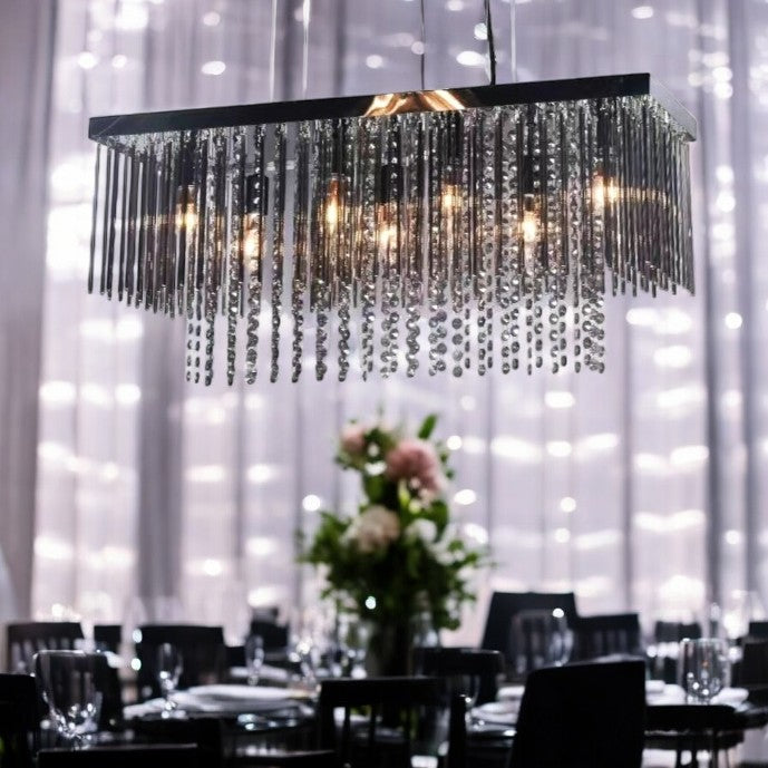 Полилей от кристал Luxury Black Beauty 75x25cm