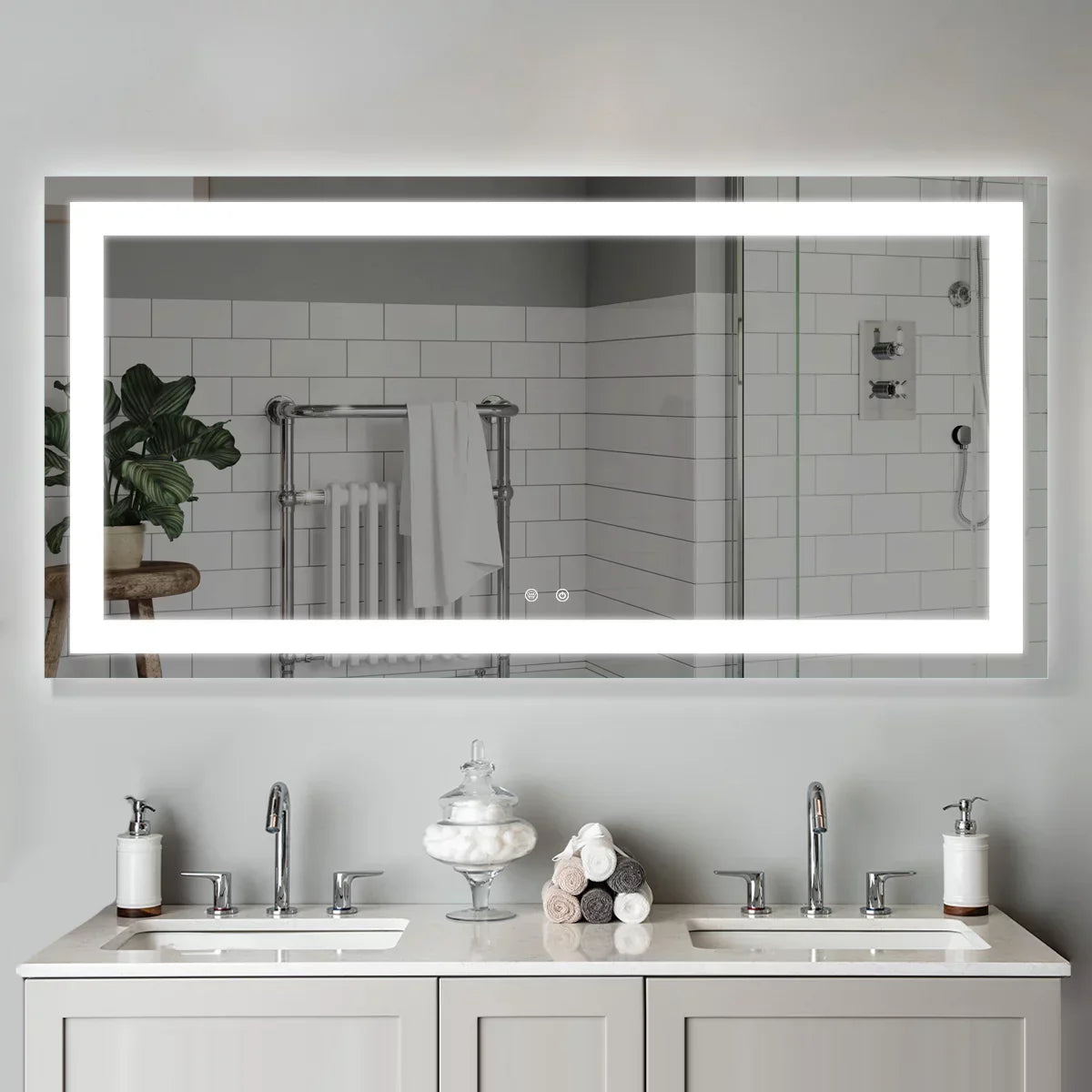 LED огледало 120x70cm с функция против замъгляване и Touch J23