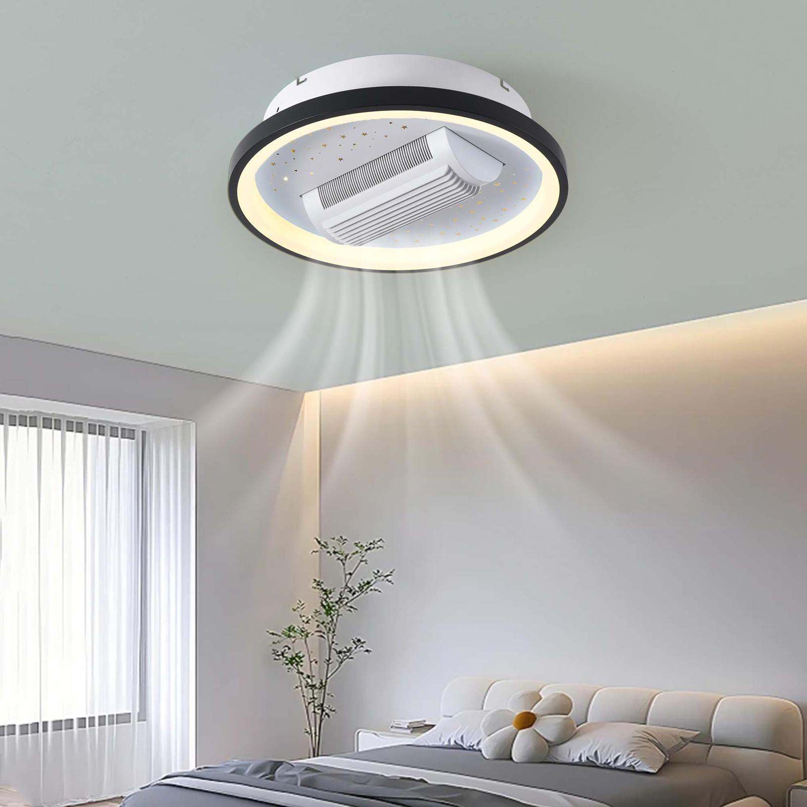 LED осветително тяло C2402 с регулируем вентилатор и дистанционно, еквивалент 500W