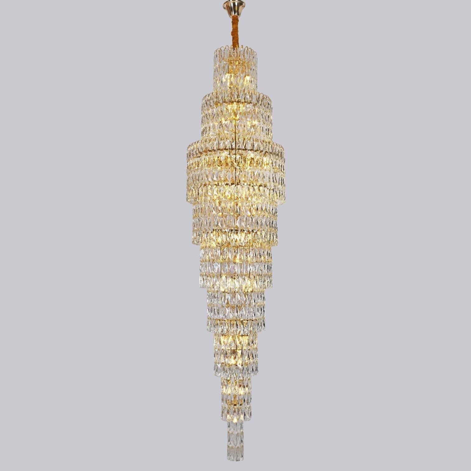 Полилей кристал LUXURY Golden 250cm -P82401