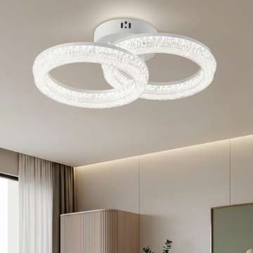 LED осветително тяло MATEO 2 Circle White еквивалент 300W с дистанционно