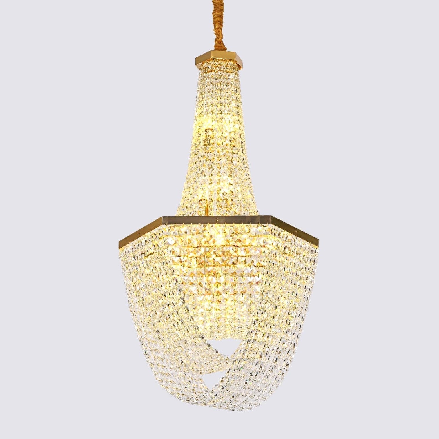 Полилей кристал LUXURY Golden 115cm -P82402