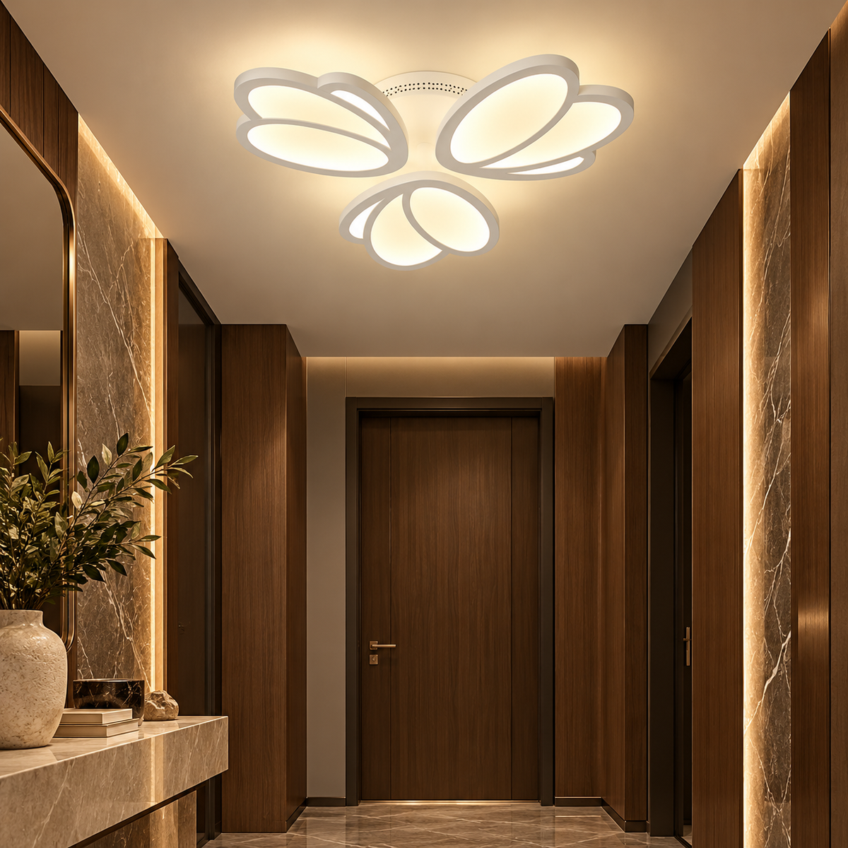 LED осветително тяло Mini TULIP Еквивалент 300W с дистанционно