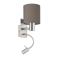Aplica 1x40W + 1x3,8W PASTERI EGLO 96481 APLICA / ARGINTIE led ceiling light