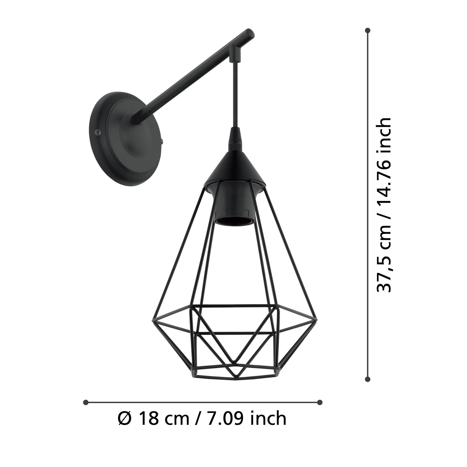 Аплик TARBES Black 37CM Eglo