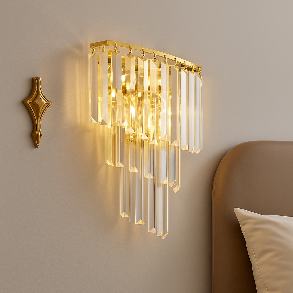 Стенен аплик кристал Milano Gold
