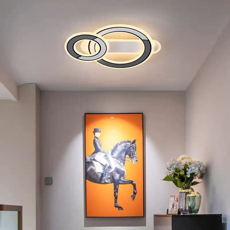 LED аплик 38W RINGS Бял+Сив C3919 Еквивалент 200W