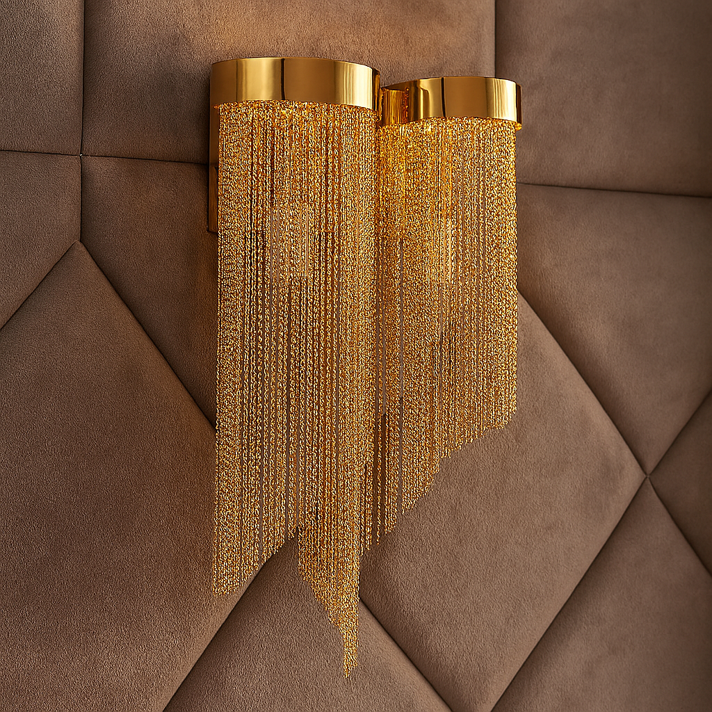 Аплик за стена Golden Chains Deluxe 2xE14
