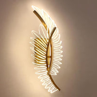 Aplica Led 18W Angel Wings Gold Echivalent 150W Wall Light Fixtures