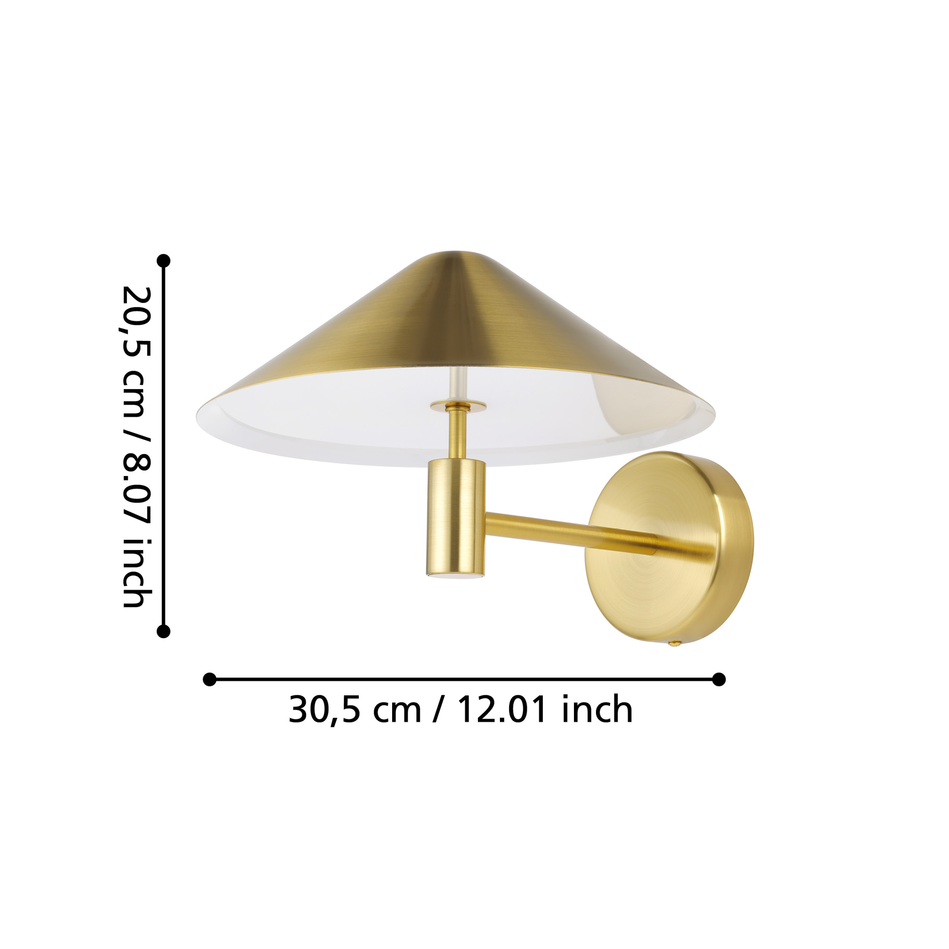 LED аплик 12W PARAGUAY Gold