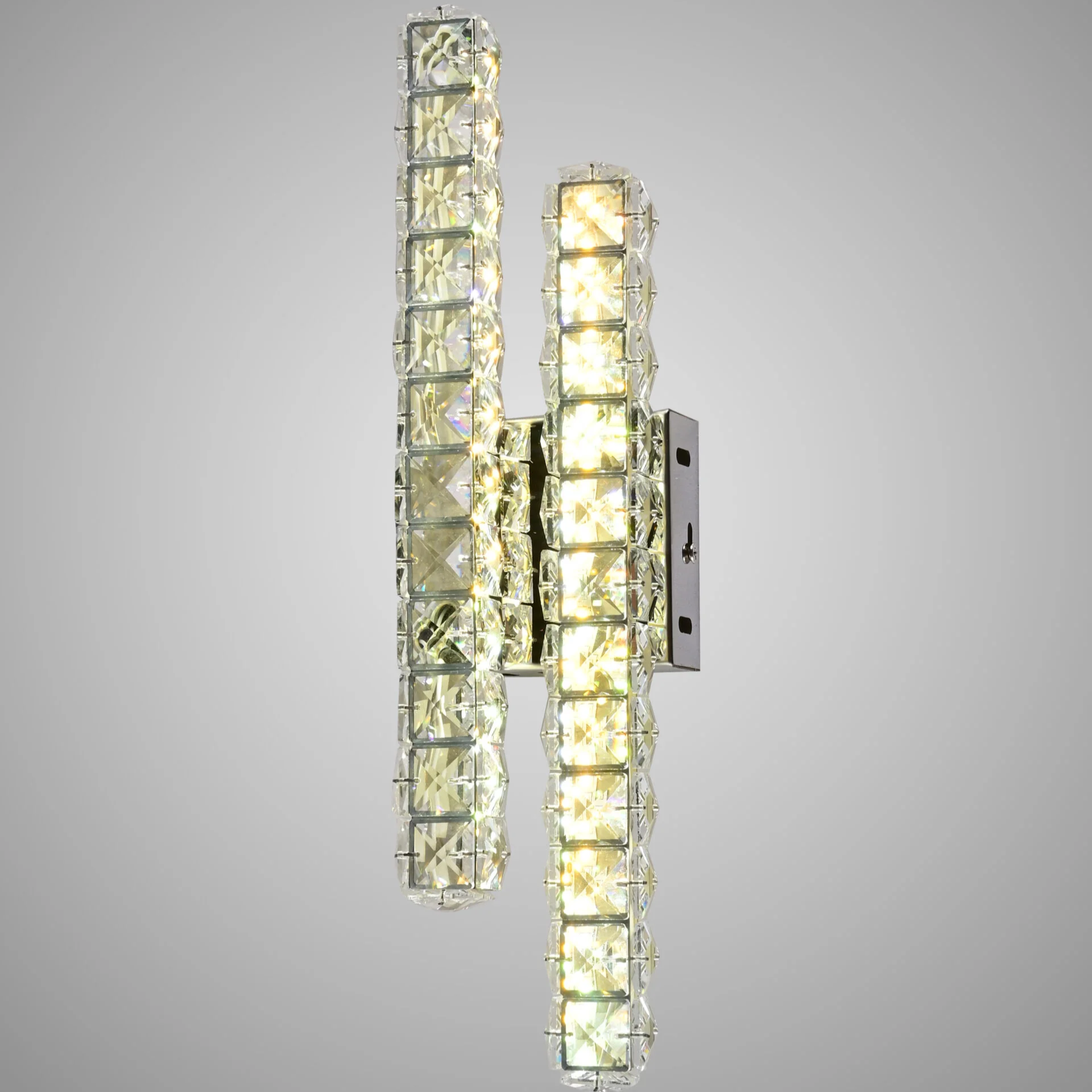LED аплик GIZA Silver Cristal Lines с дистанционно