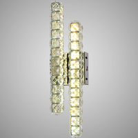 LED аплик GIZA Silver Cristal Lines с дистанционно