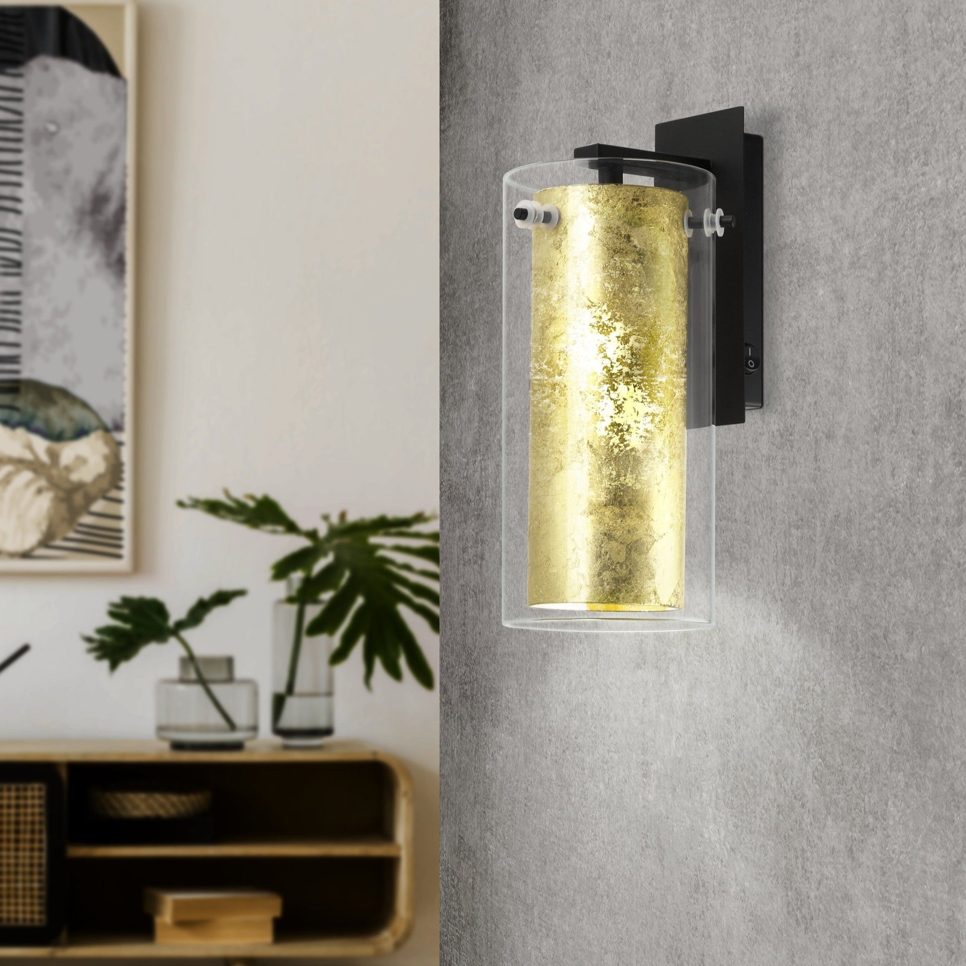 Аплик за стена абажур PINTO Gold