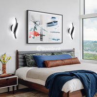 Aplica LED ASCO 8W Neagra Echivalent 40W
