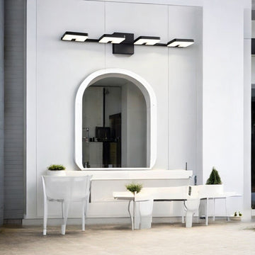 LED аплик за баня 40W 62cm черна, регулируема Black Squares