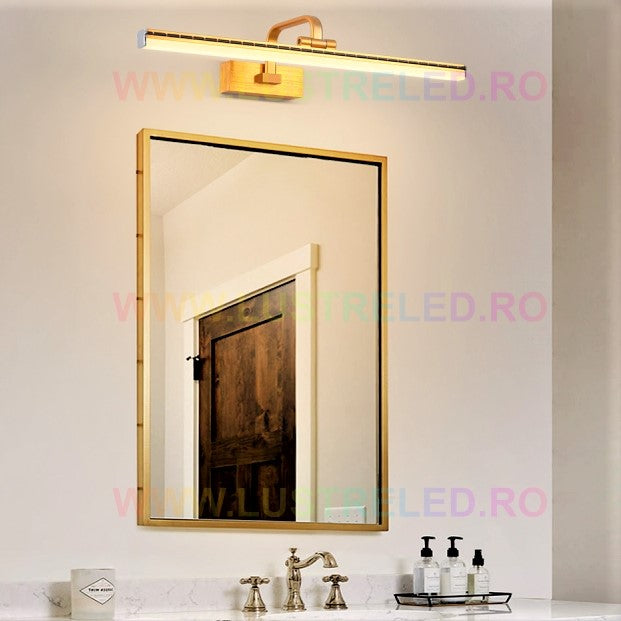 LED аплик за баня 36W 58cm златист регулируем C1309GD