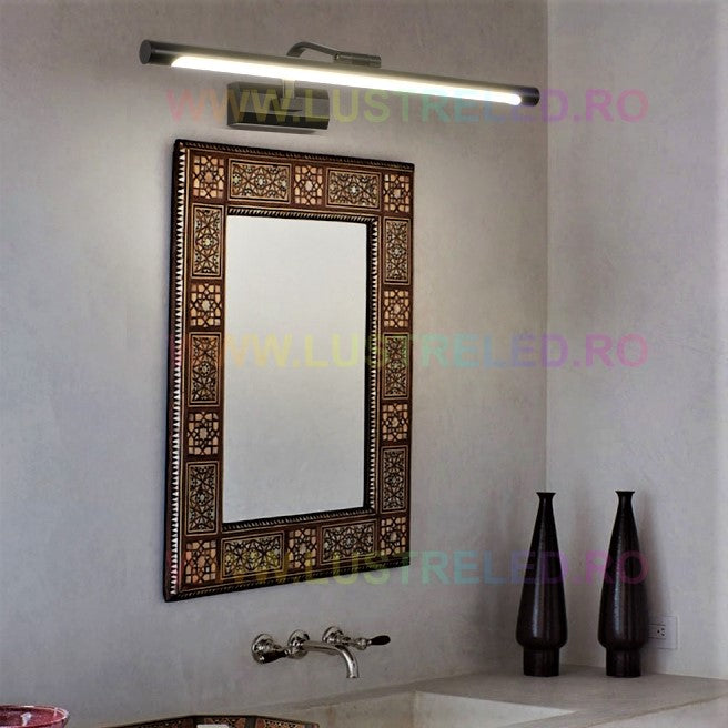 LED аплик за баня 36W 58cm черна регулируема C1310BK