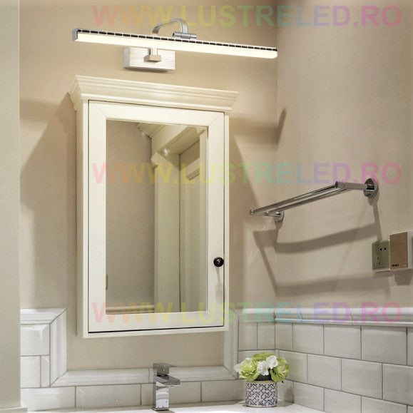 LED аплик за баня 36W 58cm сребрист регулируем C1309CH