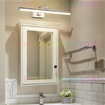 LED аплик за баня 36W 58cm сребрист регулируем C1309CH