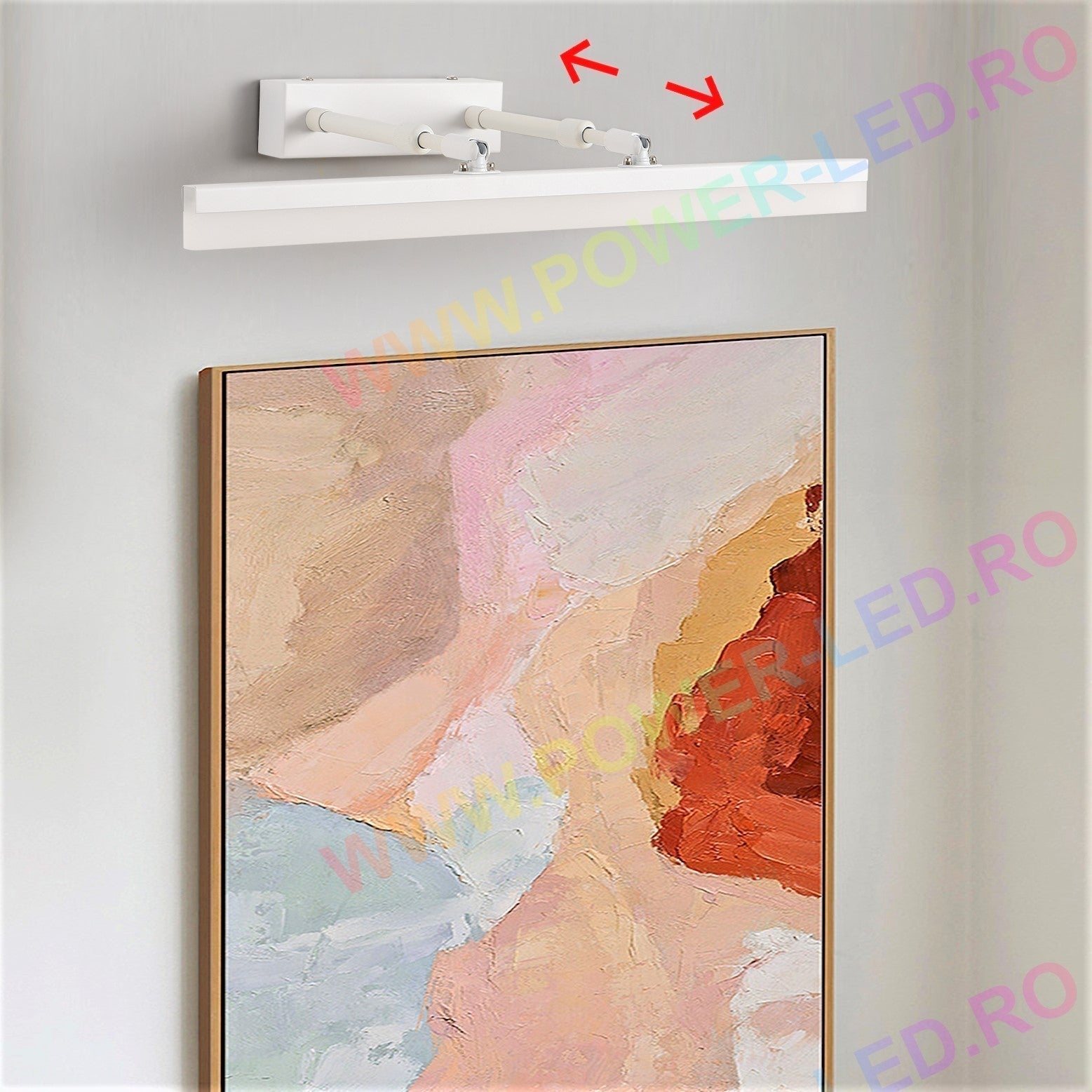LED аплик за баня 36W 53cm бял регулируем C9067WH
